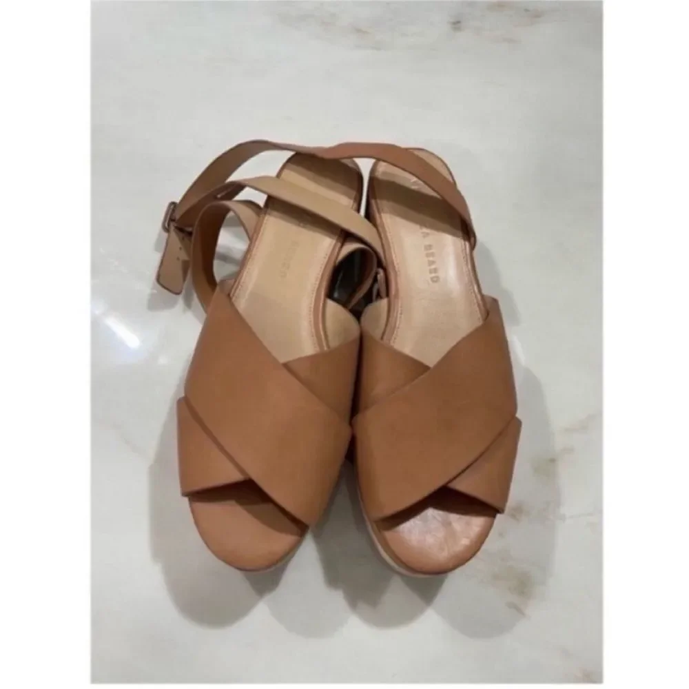 Veronica Beard Wynie Plaform Sandal Orig $295 Sz 8